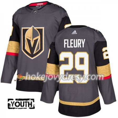 Dětské Hokejový Dres Vegas Golden Knights Marc-Andre Fleury 29 Adidas 2017-2018 Šedá Authentic